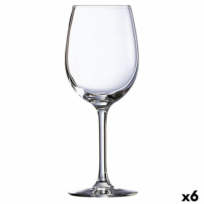Pahar de vin Ebro Transparent Sticlă (580 ml) (6 Unități)