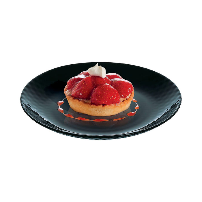 Farfurie pentru desert Luminarc Pampille Negru Sticlă (19 cm) (24 Unități)