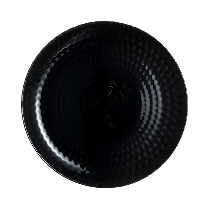 Platou Plat Luminarc Pampille Noir Negru Sticlă 25 cm (24 Unități)