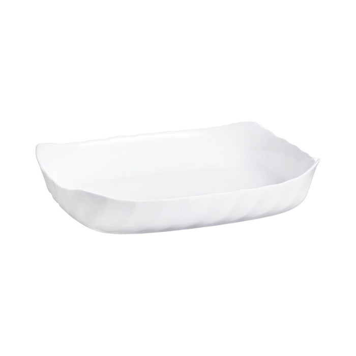 Platou pentru Servire Luminarc Smart Cuisine Dreptunghiular Alb Sticlă 33 x 27 cm (6 Unități)