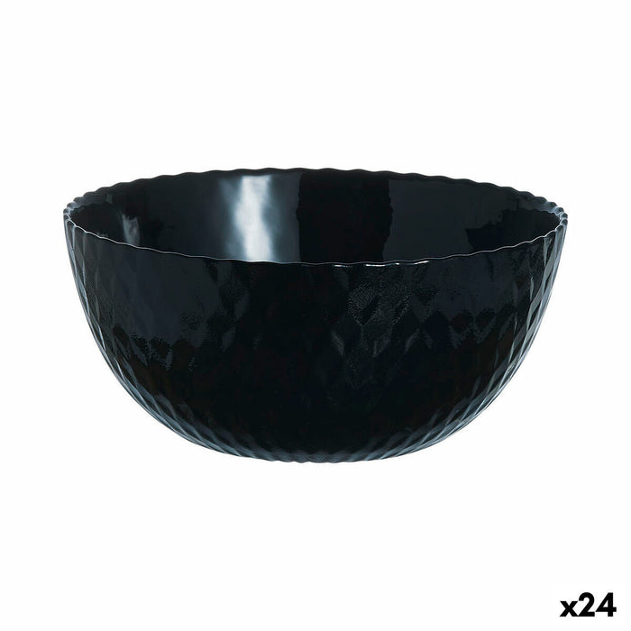 Bol Luminarc Pampille Negru Sticlă (13 cm) (24 Unități)