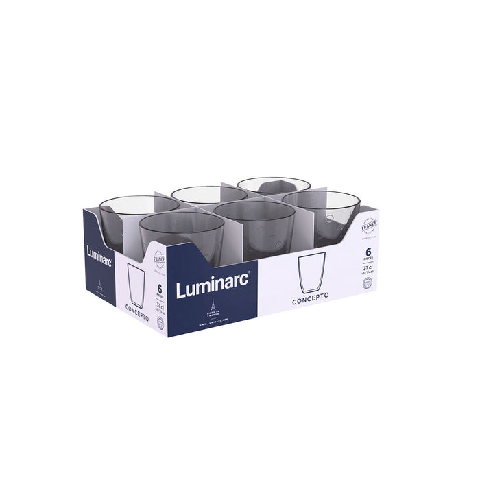 Pahar Luminarc Concepto Pepite Gri Sticlă 310 ml (24 Unități)