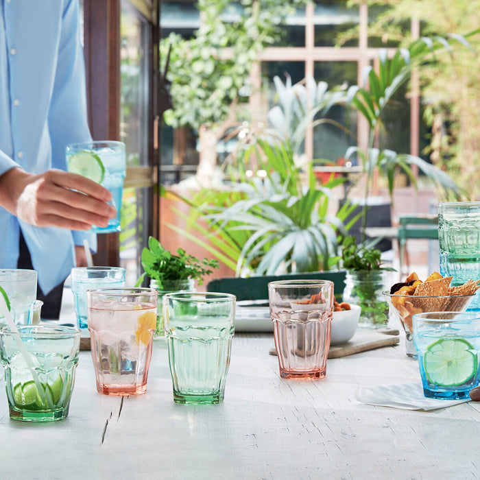 Pahar Bormioli Rocco Rock Bar Albastru Sticlă 370 ml (24 Unități)