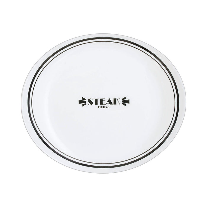 Plochá deska Luminarc Friends Time Bistro Carne Alb/Negru Sticlă Ø 30 cm (12 Unități)
