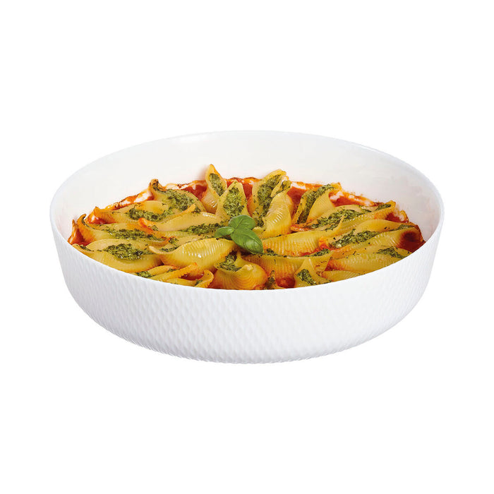 Platou pentru Servire Luminarc Smart Cuisine Alb Sticlă Ø 26 cm (5 Unități)