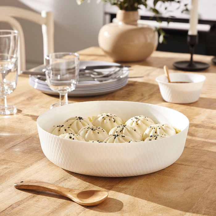 Platou pentru Servire Luminarc Smart Cuisine Alb Sticlă Ø 26 cm (5 Unități)