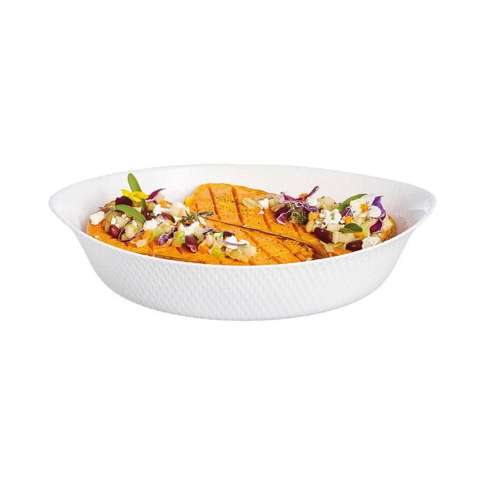 Platou pentru Servire Luminarc Smart Cuisine 32 x 20 cm Alb Sticlă (6 Unități)
