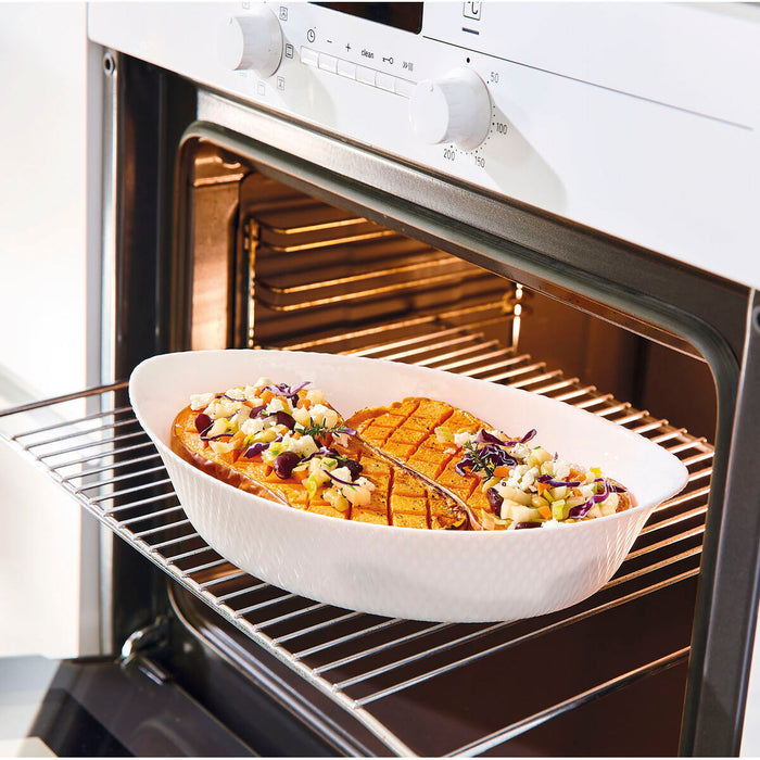 Platou pentru Servire Luminarc Smart Cuisine 32 x 20 cm Alb Sticlă (6 Unități)