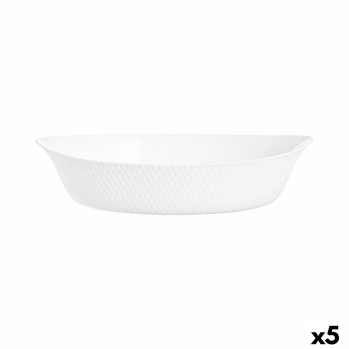Platou pentru Servire Luminarc Smart Cuisine 32 x 20 cm Alb Sticlă (6 Unități)