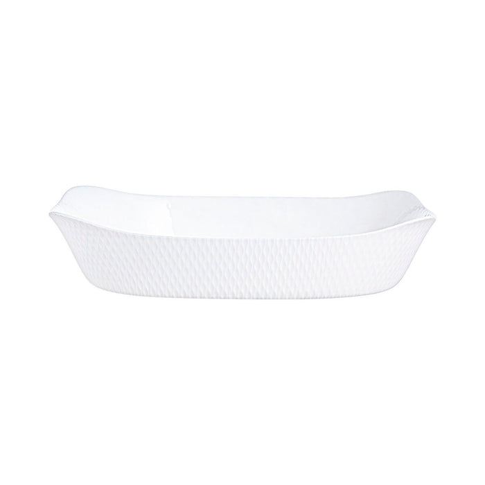 Platou pentru Servire Luminarc Smart Cuisine Alb Sticlă 34 x 25 cm (6 Unități)