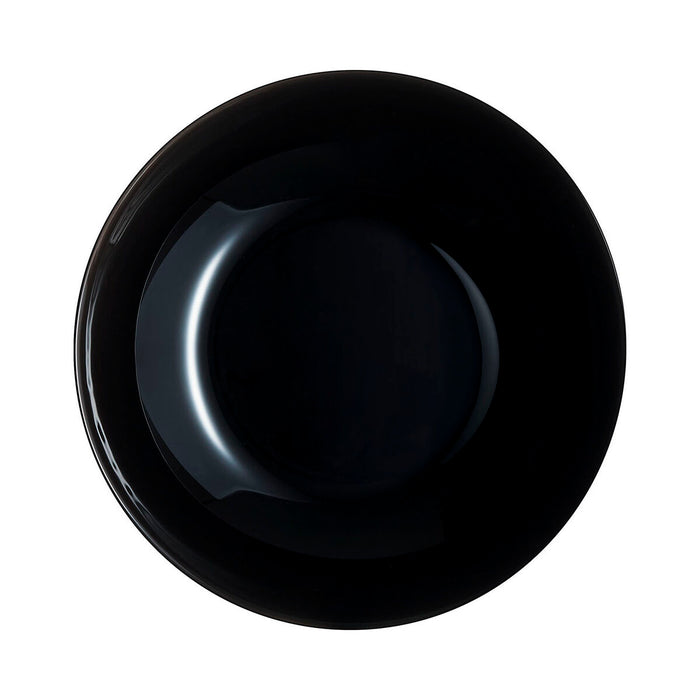 Farfurie Adâncă Luminarc Zelie Negru Sticlă 20 cm (24 Unități)