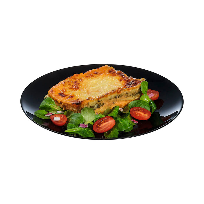 Platou Plat Luminarc Zelie Negru Sticlă 25 cm (24 Unități)