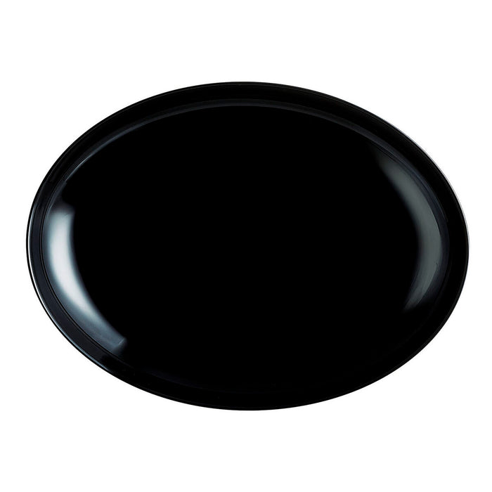 Platou Plat Luminarc Friends Time Negru Sticlă 30 x 26 cm Carne (12 Unități)