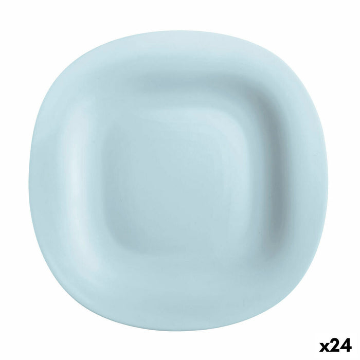 Platou Plat Luminarc Carine Paradise Albastru Sticlă 27 cm (24 Unități)