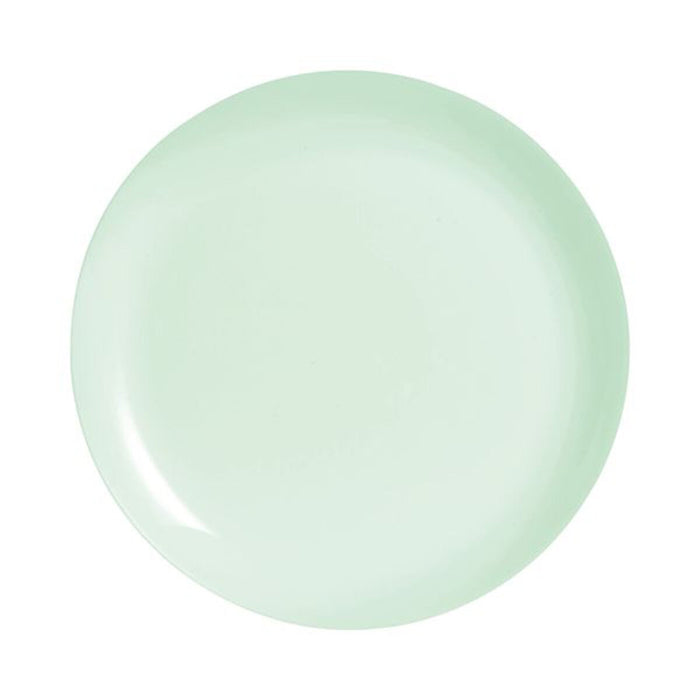 Platou Plat Luminarc Diwali Paradise Verde Sticlă 25 cm (24 Unități)