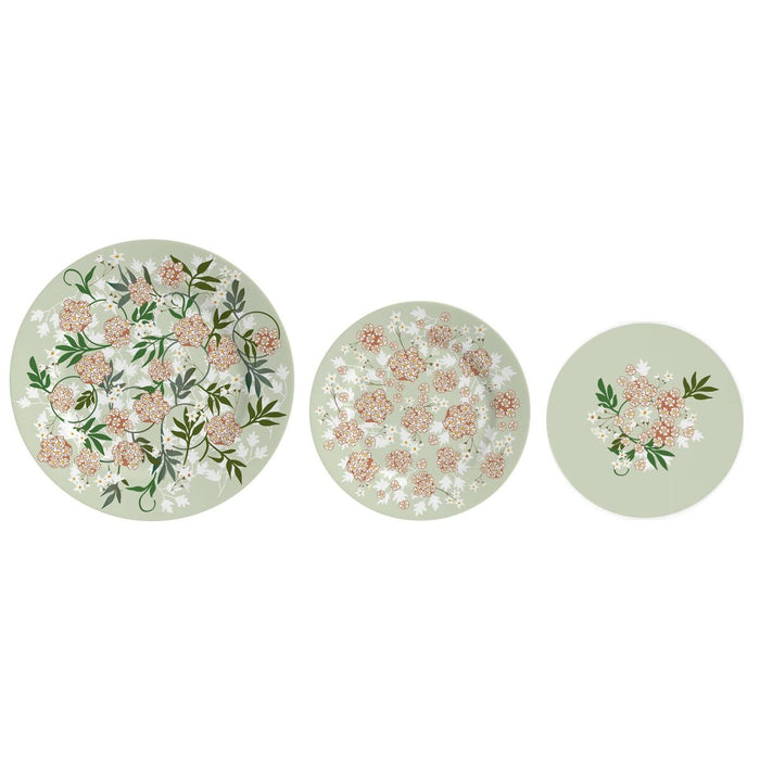 Set de farfurii DKD Home Decor Porțelan 18 Piese (27 x 27 x 3 cm)
