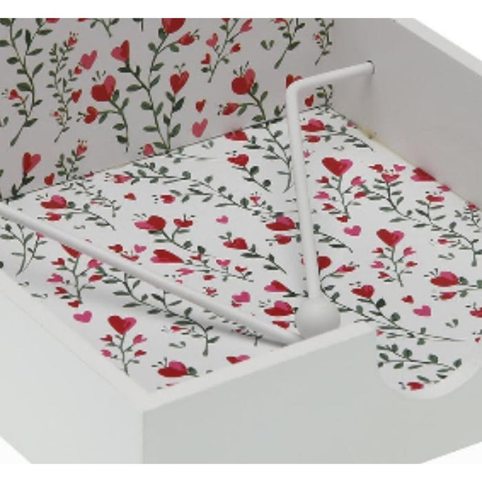 Suport pentru Șervețele Versa Lemn 18 x 7 x 18 cm Inimi