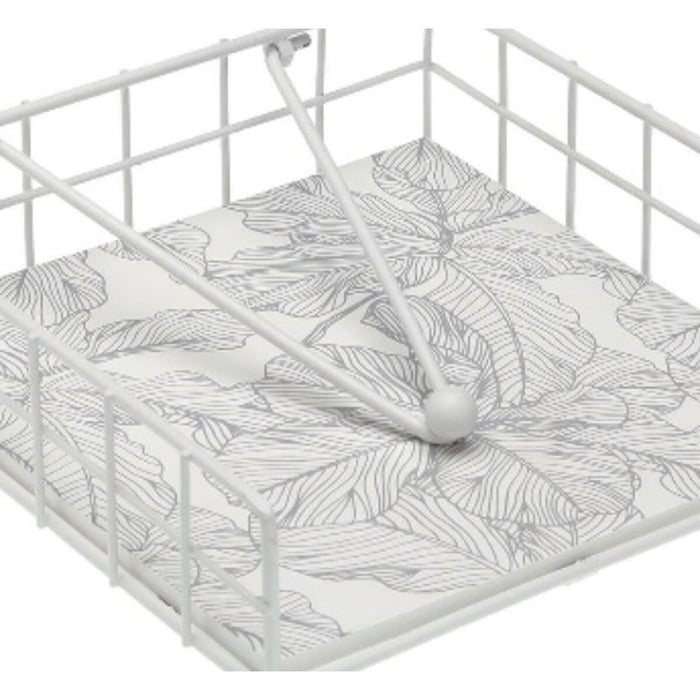Suport pentru Șervețele Versa Metal 18 x 7 x 18 cm Palmier
