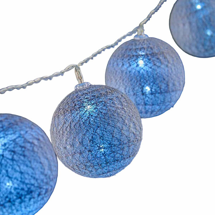 Ghirlanda cu bile LED Ø 6 cm 2 m Gri