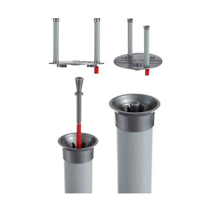 Ghiveci cu auto-udare Antracit polipropilenă (32,5 x 30,5  x 32,5 cm) (4 Unități)