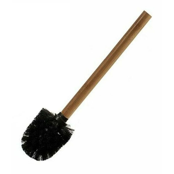 Perie pentru toaletă Negru Maro Bambus (8 x 35,5 x 8 cm) (24 Unități)