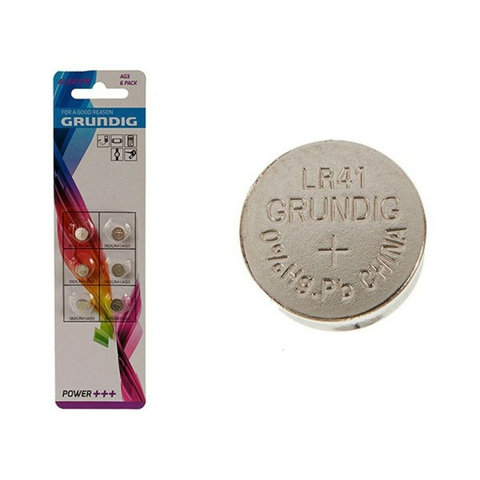 Baterii Buton Alcaline Grundig LR41 AG3 (24 Unități)