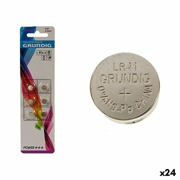 Baterii Buton Alcaline Grundig LR41 AG3 (24 Unități)