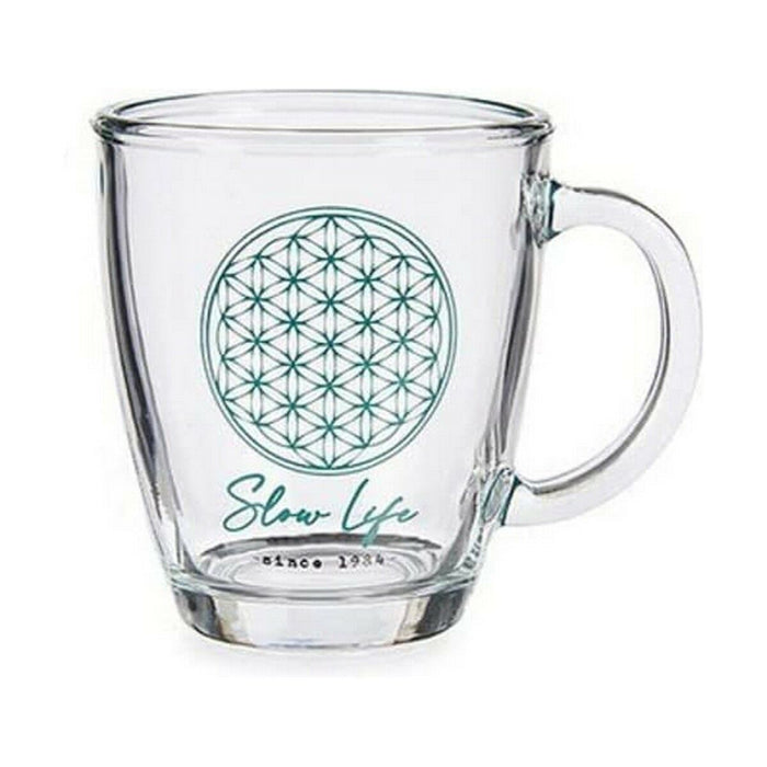 Cană tip Halbă Slow Life Transparent Sticlă 6 Unități (320 ml)