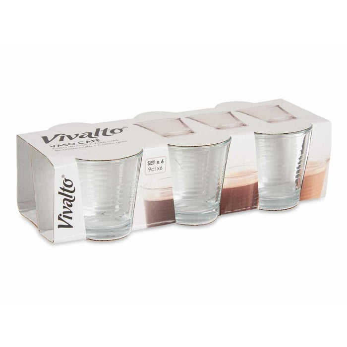 Set de pahare Transparent Sticlă (90 ml) (24 Unități)