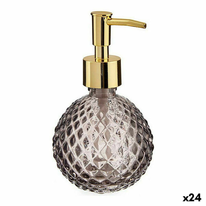 Dozator de Săpun 200 ml Auriu* Antracit Sticlă ABS 24 Unități (8,5 x 15 x 9 cm)