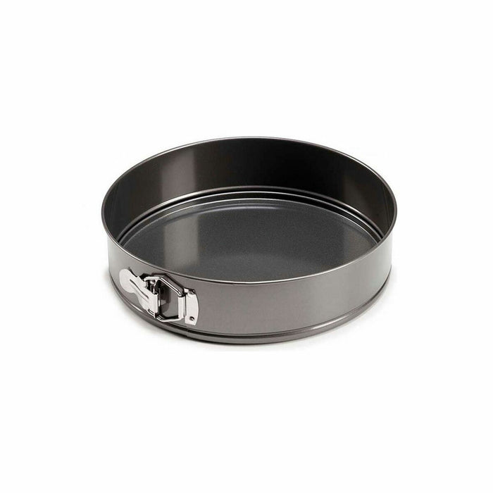 Formă de tort detașabilă Metal Gri închis Oțel carbon (28 x 6,5 x 28,5 cm) (6 Unități)