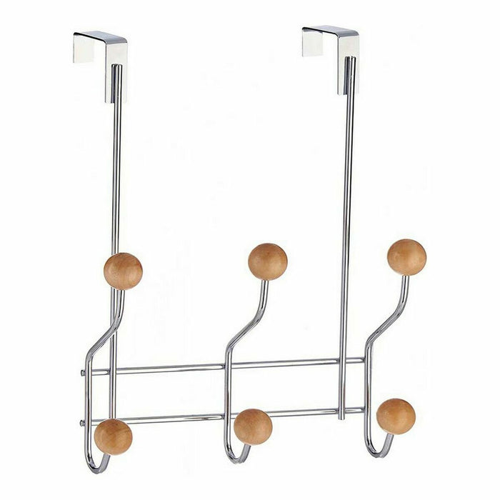 Cuier pentru uși Metal Lemn Maro (21 x 28,5 x 8 cm) (24 Unități)