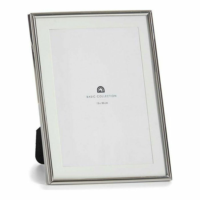 Ramă Foto Geam Argintiu Oțel (12 x 19,5 x 15,5 cm) (12 Unități)