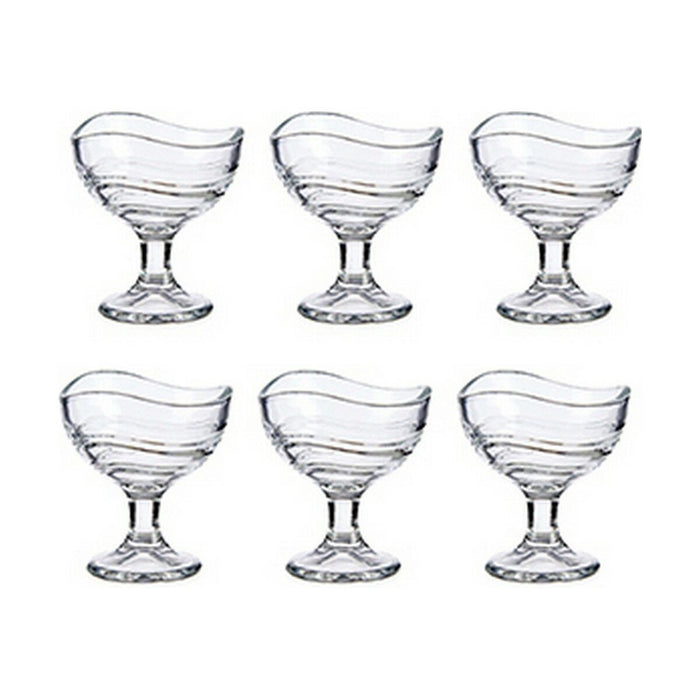 Pahar de îngheţată și milk shake Transparent Sticlă 6 Unități (135 ml)