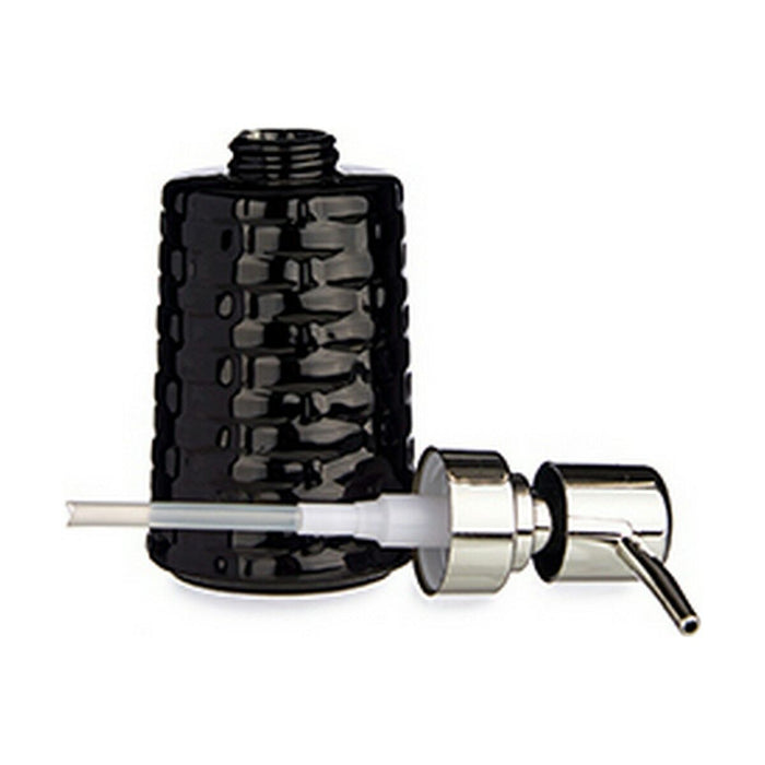 Dozator de Săpun Cu descărcare Ceramică Argintiu Negru Metal 6 Unități (150 ml)