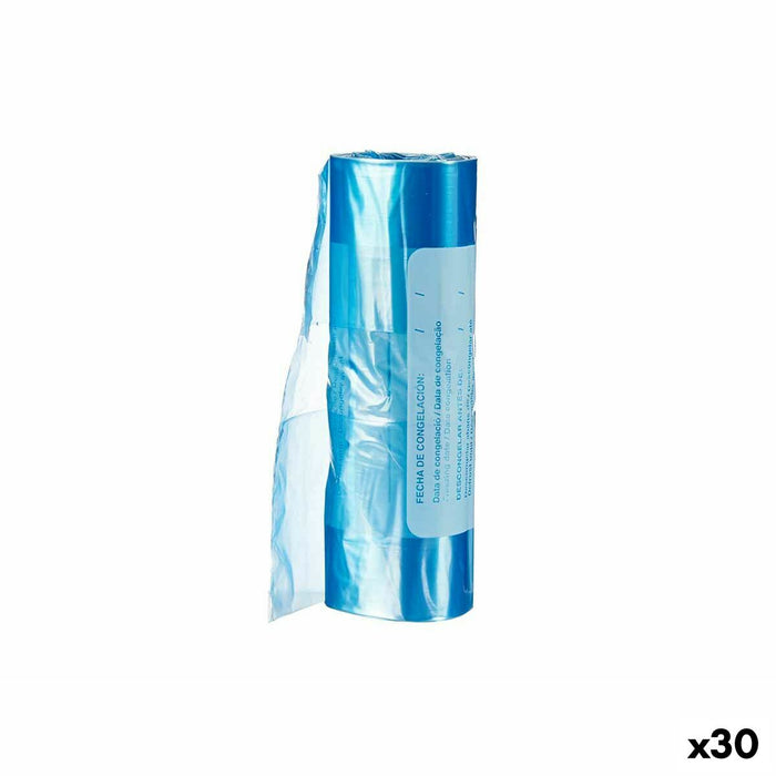 Geanta frigorifică 22 x 35 cm Albastru Polietilenă 30 Unități
