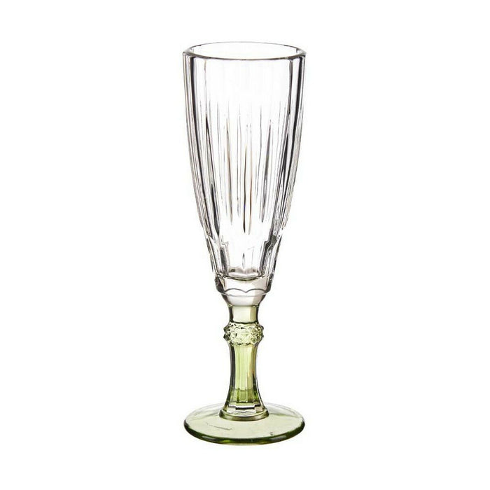 Pahar de șampanie Exotic Geam Verde 6 Unități (170 ml)