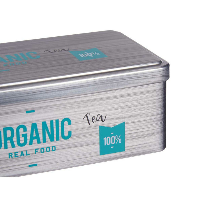 Cutie pentru infuzii Organic Tea Gri Staniu (11 x 7,1 x 18 cm) (24 Unități)