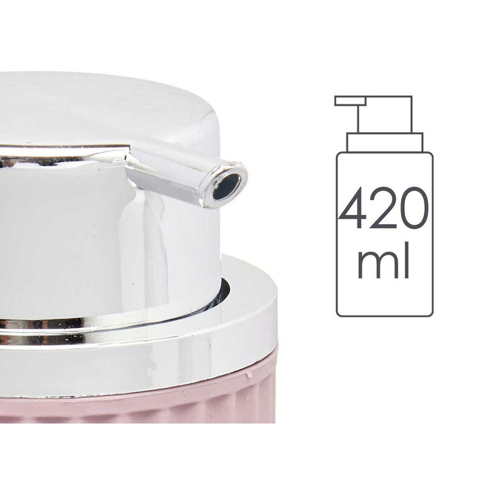 Dozator de Săpun Roz Plastic 32 Unități (420 ml)