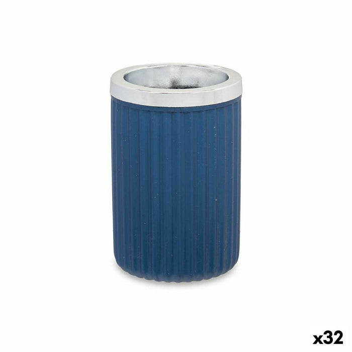 Pahar Suport pentru periuțe de dinți Albastru Plastic 32 Unități (7,5 x 11,5 x 7,5 cm)