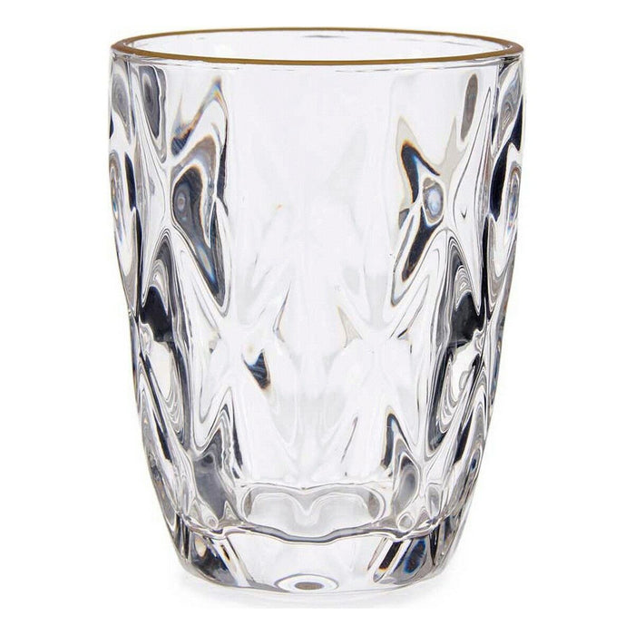 Pahar Auriu* Transparent Sticlă (270 ml) (6 Unități)