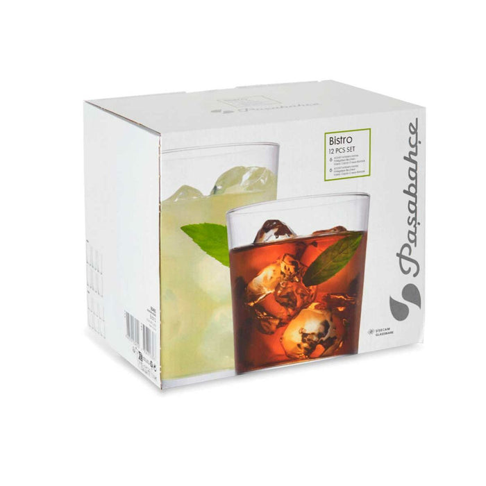 Set de pahare Bistro Transparent Sticlă (380 ml) (2 Unități) (510 ml)