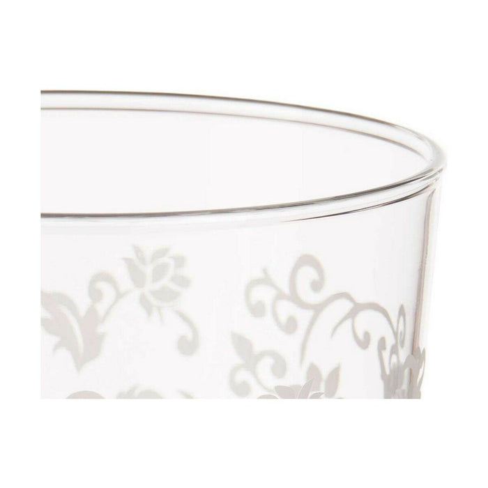 Pahar de bere Frunza a unei plante Transparent Alb Sticlă (380 ml) (18 Unități)
