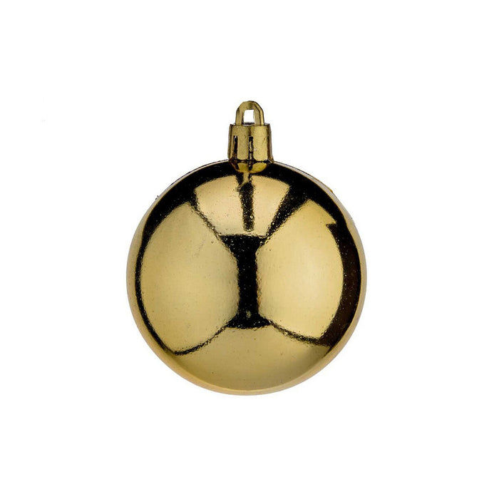 Set de globuri de Crăciun Auriu* Plastic (24 Unități)