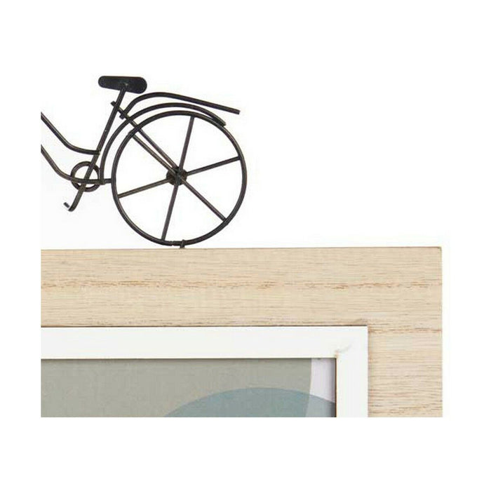 Ramă Foto Smile 2 fotografies Negru Maro Lemn MDF (6 Unități) (40 x 27 x 6 cm)