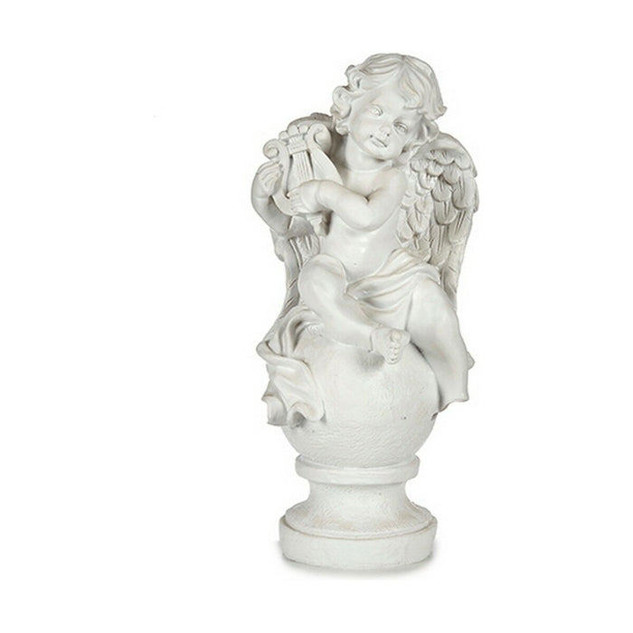 Figură Decorativă Înger Alb 22 x 22 x 48 cm (2 Unități)