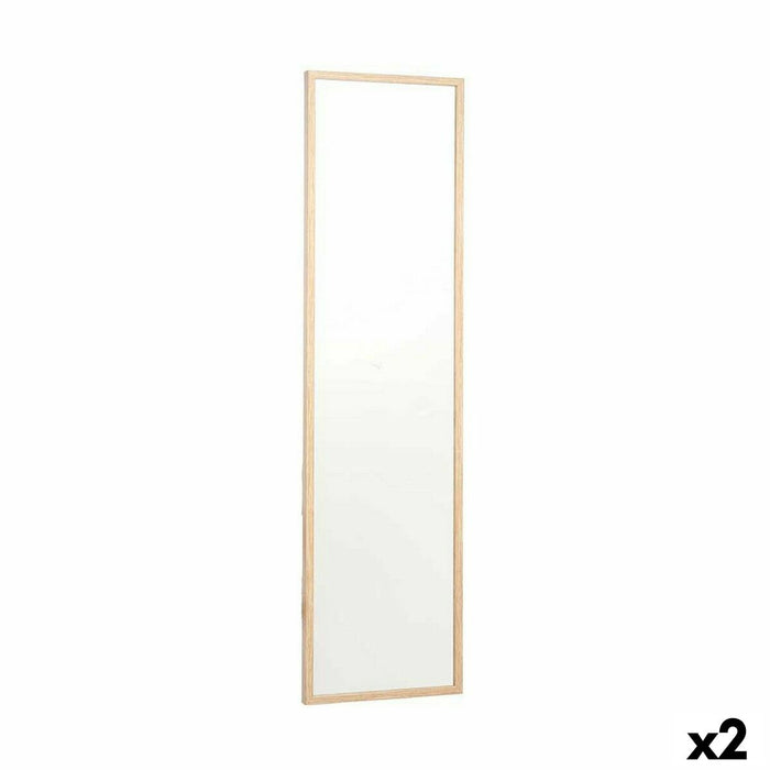 Oglindă de perete 30 x 120 cm Maro Lemn MDF (2 Unități)