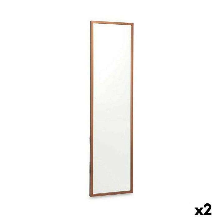Oglindă de perete 30 x 120 cm Bronz Lemn MDF (2 Unități)