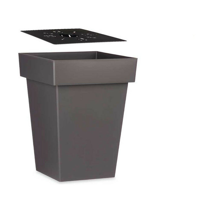 Ghiveci cu auto-udare Gri Plastic (37 x 51 x 37 cm) (6 Unități)