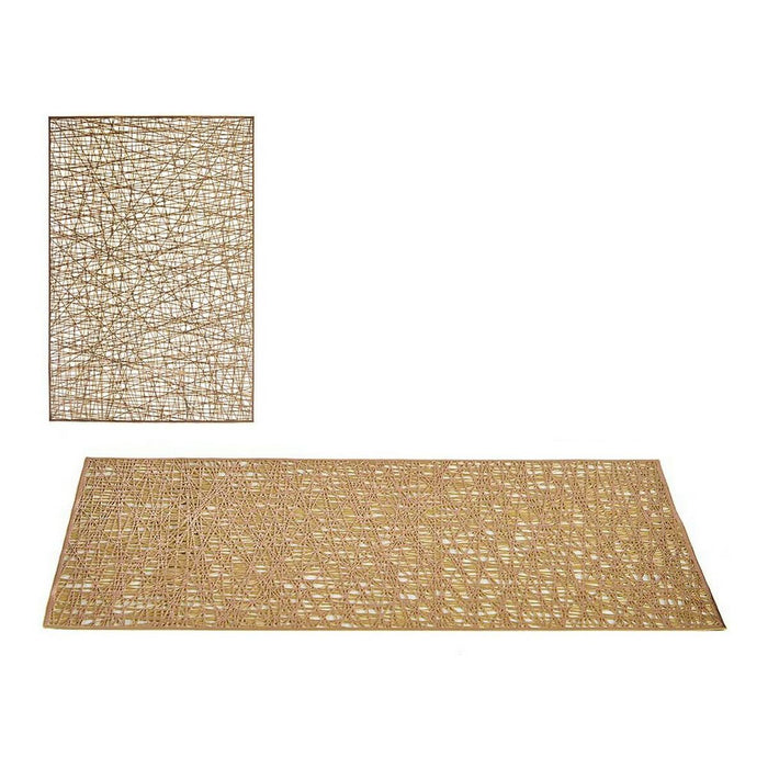 Suport Protecție pentru Masă Auriu* Plastic (45 x 0,01 x 30 cm) (12 Unități)